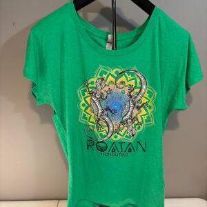 Green Roatan Honduras Graphic Tee (Small)